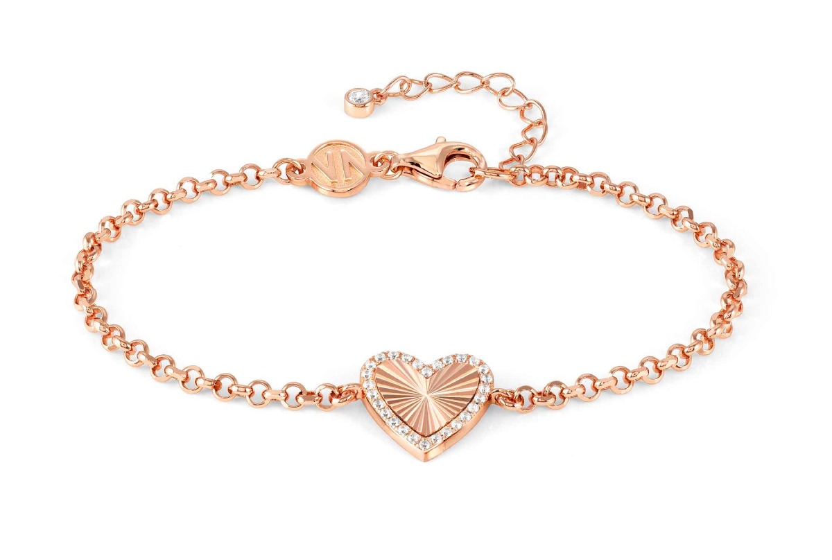 Nomination Truejoy Rose Gold Heart sydänrannekoru  240100/005