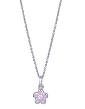 Nordahl Jewellery lasten kukka pinkki kaulakoru 216 325