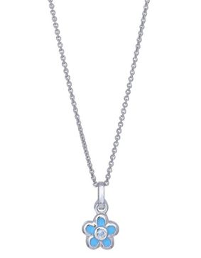 Nordahl Jewellery lasten kukka sininen kaulakoru 216 326