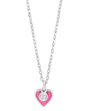 Nordahl Jewellery lasten sydän pinkki kaulakoru 245 191