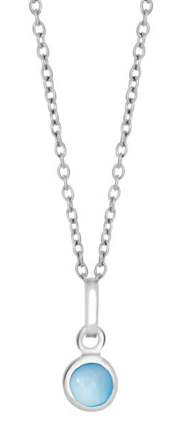 Nordahl Jewellery lasten sininen helmiäinen kaulakoru 869 153