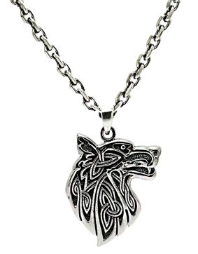 Northern Viking Jewelry Fenrir Wolf hopeariipus NVJ-H-RS044