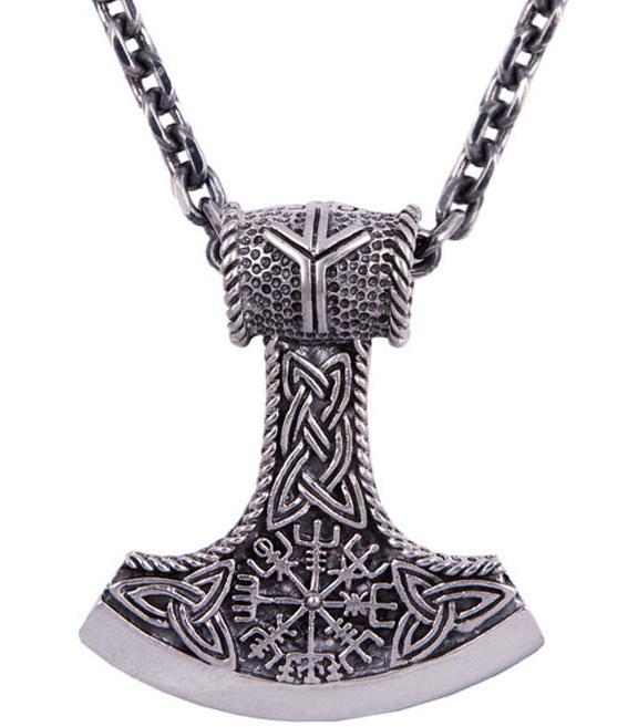 Northern Viking Jewelry Algiz Axehead hopeariipus NVJ-H-RS059