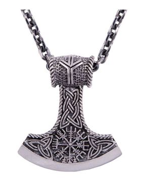 Northern Viking Jewelry Algiz Axehead hopeariipus NVJ-H-RS059