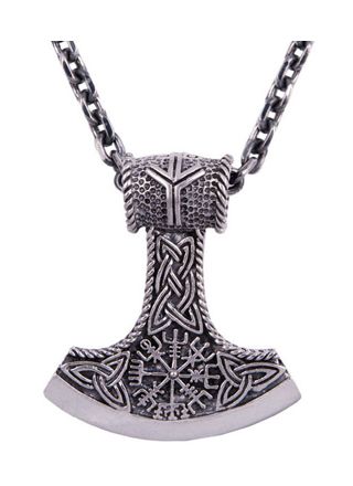 Northern Viking Jewelry Algiz Axehead hopeariipus NVJ-H-RS059