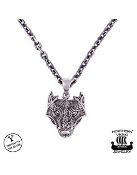 Northern Viking Jewelry Guardian Wolf hopeariipus NVJ-H-RS060