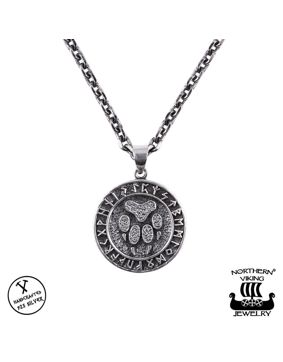 Northern Viking Jewelry Rune Wolf Paw hopeariipus NVJ-H-RS061