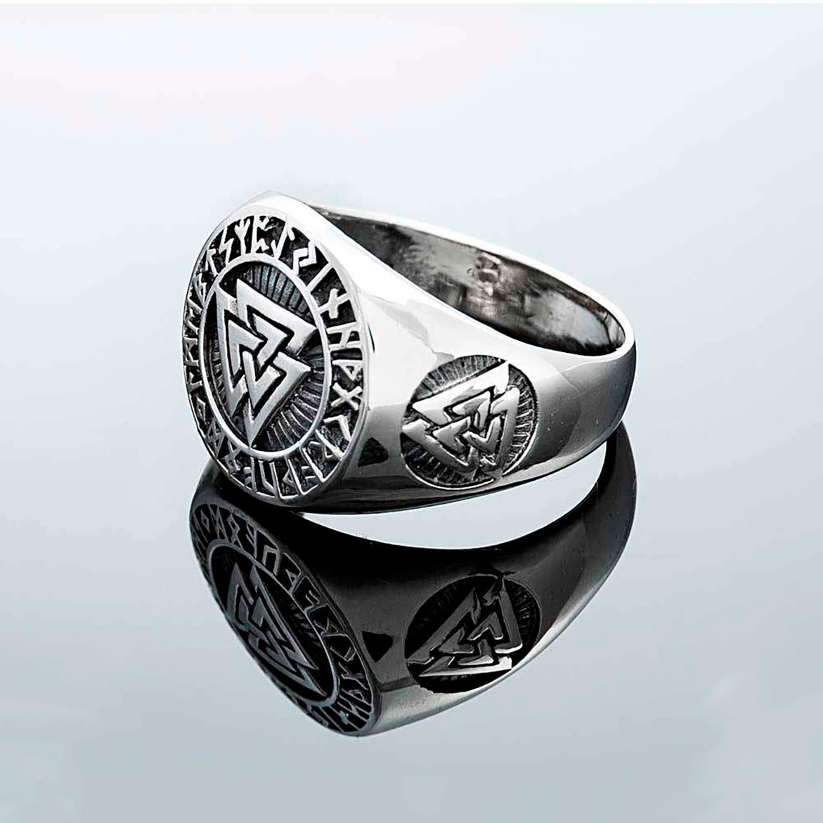 Northern Viking Jewelry Valknut sormus NVJ-H-SO003