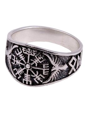 Northern Viking Jewelry Vegvisir sormus NVJ-H-SO016