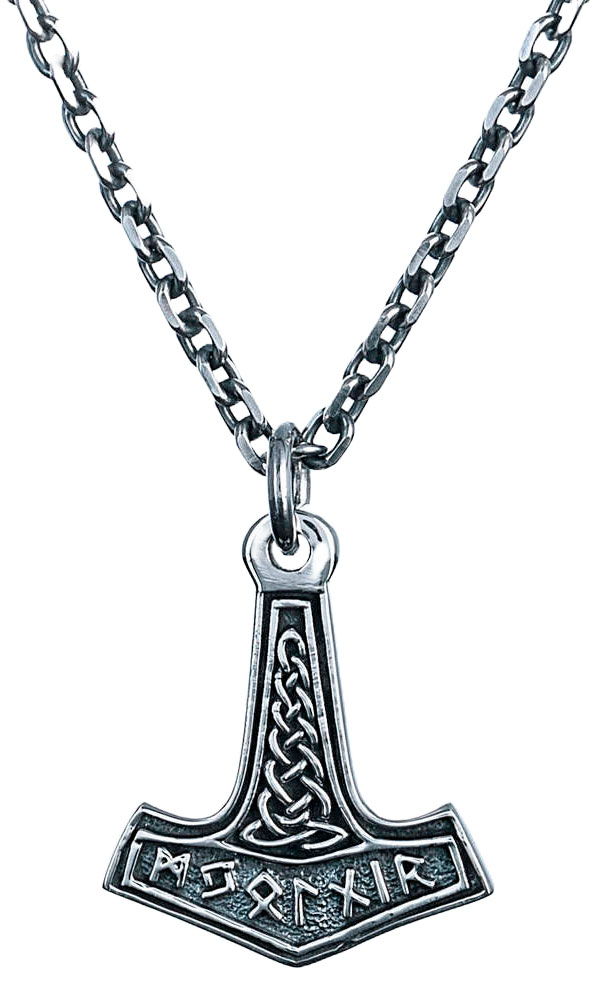 Northern Viking Jewelry Futhark Riimu Thorin Vasara hopeariipus NVJ-H-RS013