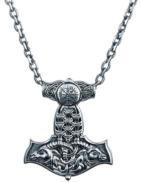 Northern Viking Jewelry Vegvisir Thorin Vasara hopeariipus NVJ-H-RS023