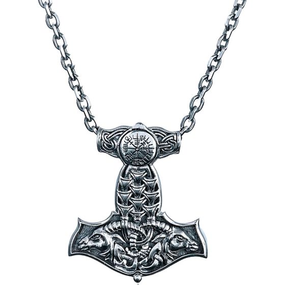 Northern Viking Jewelry Vegvisir Thorin Vasara hopeariipus NVJ-H-RS023