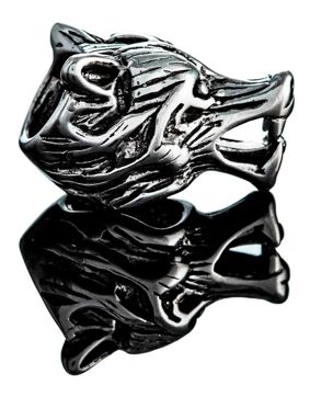 Northern Viking Jewelry NVJHE009 partakoru Wolf Head