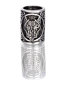 Northern Viking Jewelry Silver Guardian Wolf partakoru NVJHE028