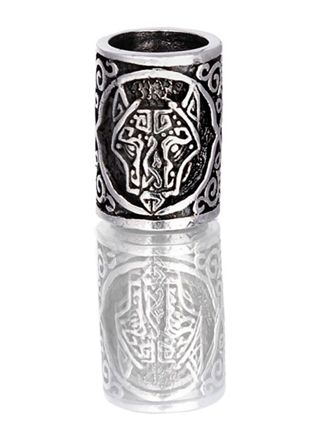 Northern Viking Jewelry Silver Guardian Wolf partakoru NVJHE028