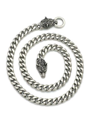 Northern Viking Jewelry panssariketju sudenpäillä 10 mm