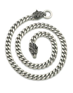 Northern Viking Jewelry panssariketju sudenpäillä 10 mm