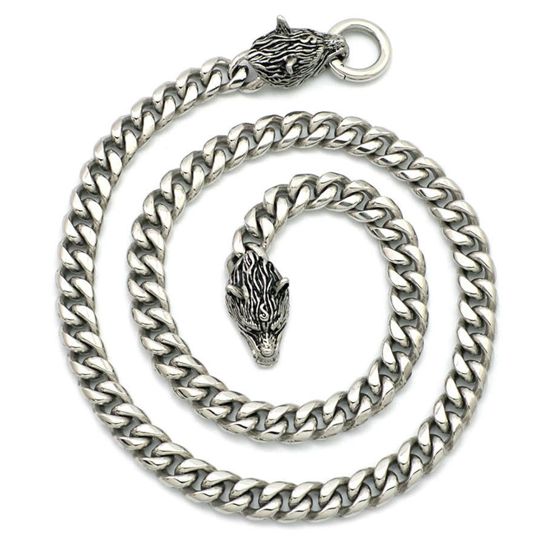 Northern Viking Jewelry panssariketju sudenpäillä 10 mm