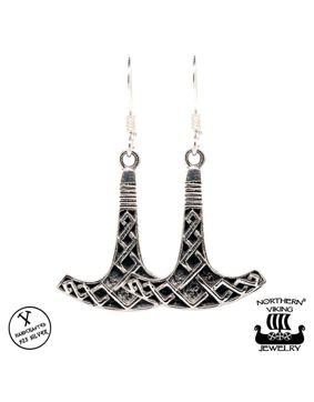 Northern Viking Jewelry Ukonvasara koukkukorvakorut NVJKK027