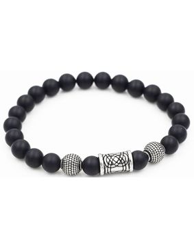 Northern Viking Jewelry Blackstone Knotwork rannekoru NVJRA005