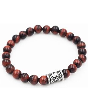 Northern Viking Jewelry Tiger Eye Knotwork rannekoru NVJRA006