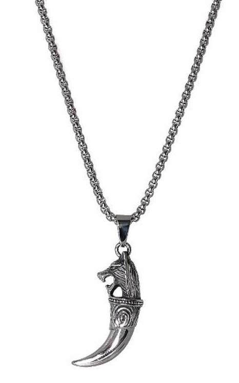 Northern Viking Jewelry NVJRS025 kaulakoru Fenrir Wolf Head