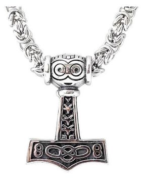Northern Viking Jewelry NVJRS040 kaulakoru Asatru Thor's Kuningasketjulla