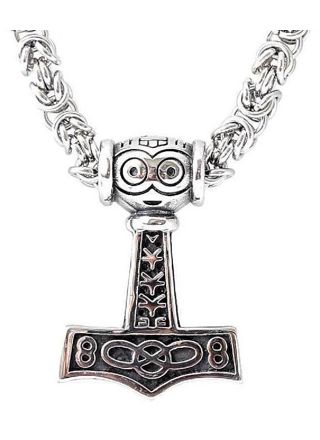 Northern Viking Jewelry NVJRS040 kaulakoru Asatru Thor's Kuningasketjulla