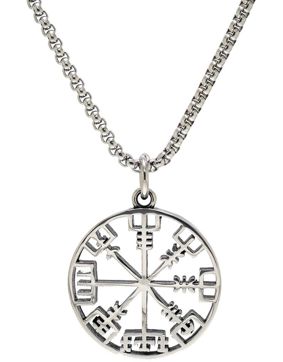 Northern Viking Jewelry Vegvisir Viikinkikompassi NVJRS079 kaulakoru