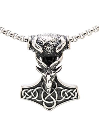 Northern Viking Jewelry Goat Head Thorin Vasara kaulakoru NVJRS083