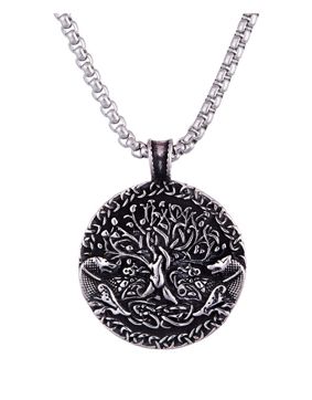 Northern Viking Jewelry Wolf Tree of Life kaulakoru NVJRS111