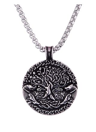 Northern Viking Jewelry Wolf Tree of Life kaulakoru NVJRS111