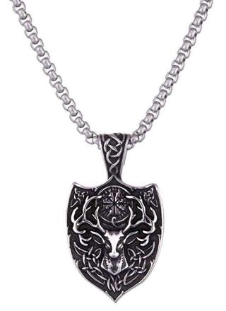 Northern Viking Jewelry Vegvisir Shield kaulakoru NVJRS114