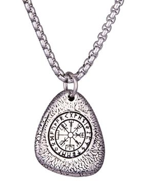 Northern Viking Jewelry Vegvisir Stone kaulakoru NVJRS116