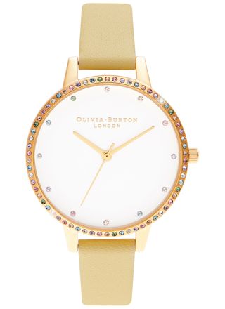 Olivia Burton Rainbow Bezel, Sunshine & Gold Bracelet OB16RB20