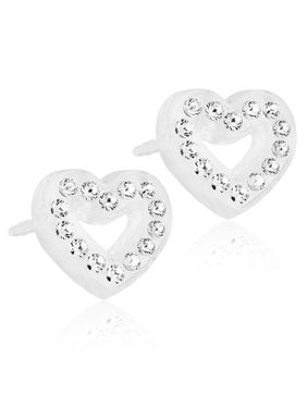 Blomdahl Brilliance Heart Hollow Crystal korvakorut 10mm 15-01121-01