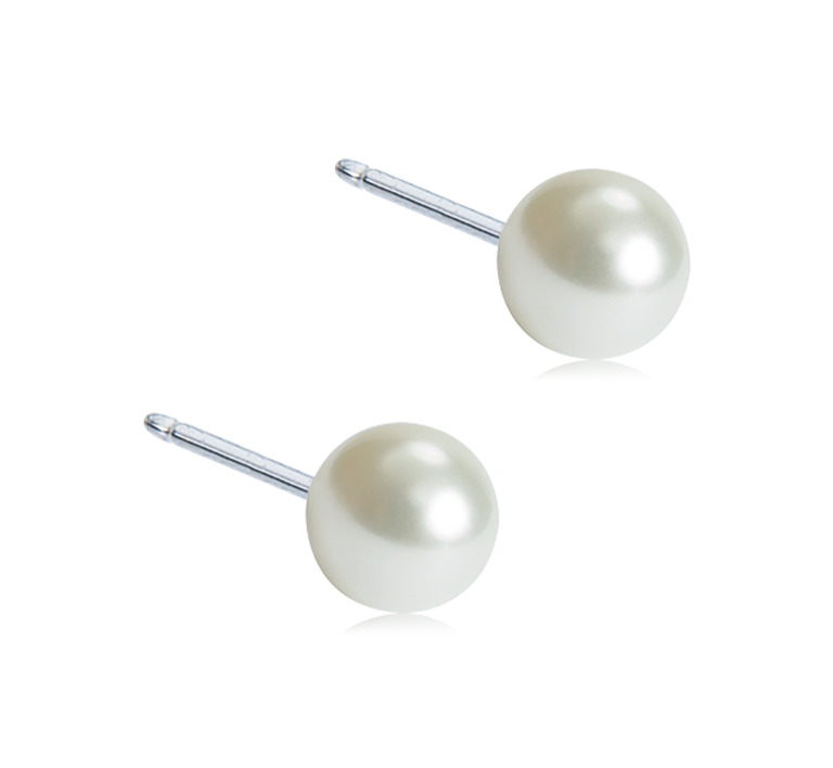 Blomdahl EJ NT Pearl 4 mm White helmikorvakorut 15-1231-59