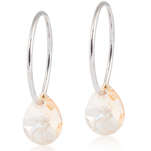 Blomdahl Ring 14mm Drop 8 mm Golden Shadow korvakorut 15-1249-28