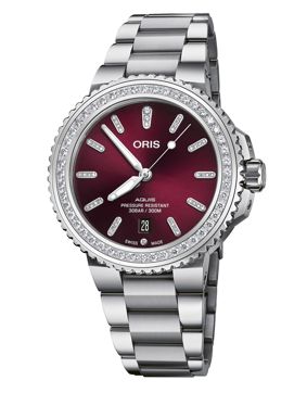 Oris Aquis Red Cherry Diamonds 01 733 7766 4998-07 8 22 05PEB