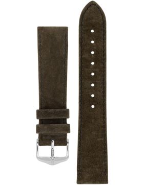Hirsch Osiris nupukki ruskea nahkaranneke 0343 30 10