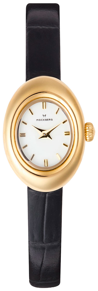 Mockberg Belle Oval Petite Leather Gold kello MB1412