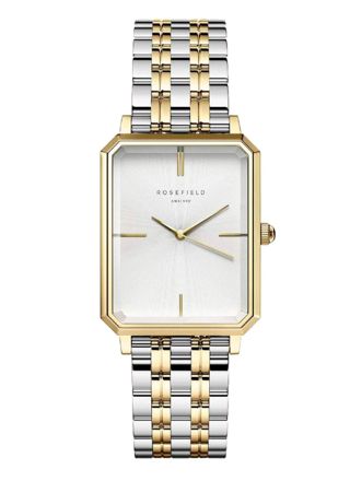 Rosefield The Octagon White Sunray Steel Silver Gold Duotone 23*29mm OWSSSG-O48