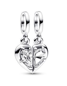 Pandora Moments jaettava äiti ja tytär hopeahela 792643C01