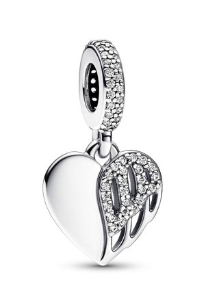 Pandora Moments Heart & Angel Sterling silver hela 792646C01