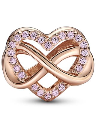Pandora Moments Family Infinity Pink Heart 14k rose gold-plated hela 782246C01