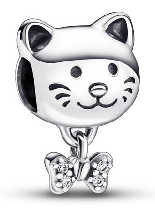 Pandora Moments Pet Cat & Bow Sterling silver hela 792255C01
