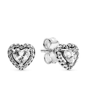 Pandora Timeless hopeiset zirkonia korvakorut 298427C01