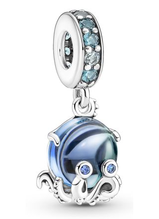 Pandora Moments Charm dangle Murano Glass Cute Octopus hela 791694C01