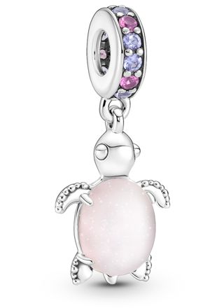 Pandora Moments Charm dangle Murano Glass Pink Sea Turtle hela 798939C02