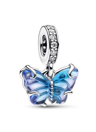 Pandora Moments Blue Murano Glass Butterfly Dangle hela 792698C01